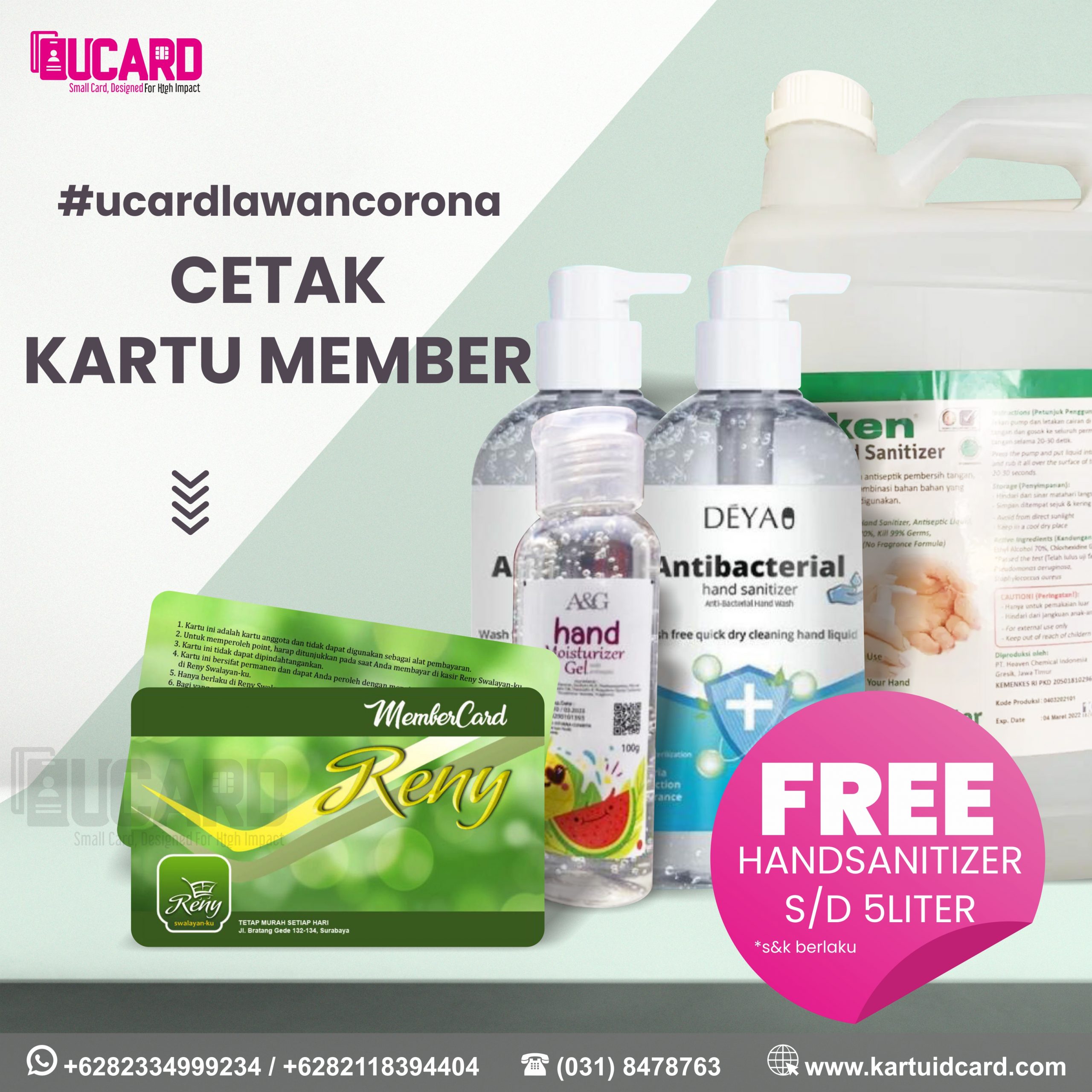 GRATIS!!!!! Handsanitizer Khusus Untuk Anda