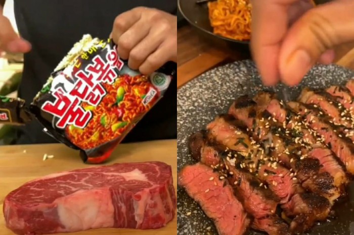 Setelah Bumbu Indomie, Pria Ini Masak Wagyu Steak Pakai Bumbu Samyang