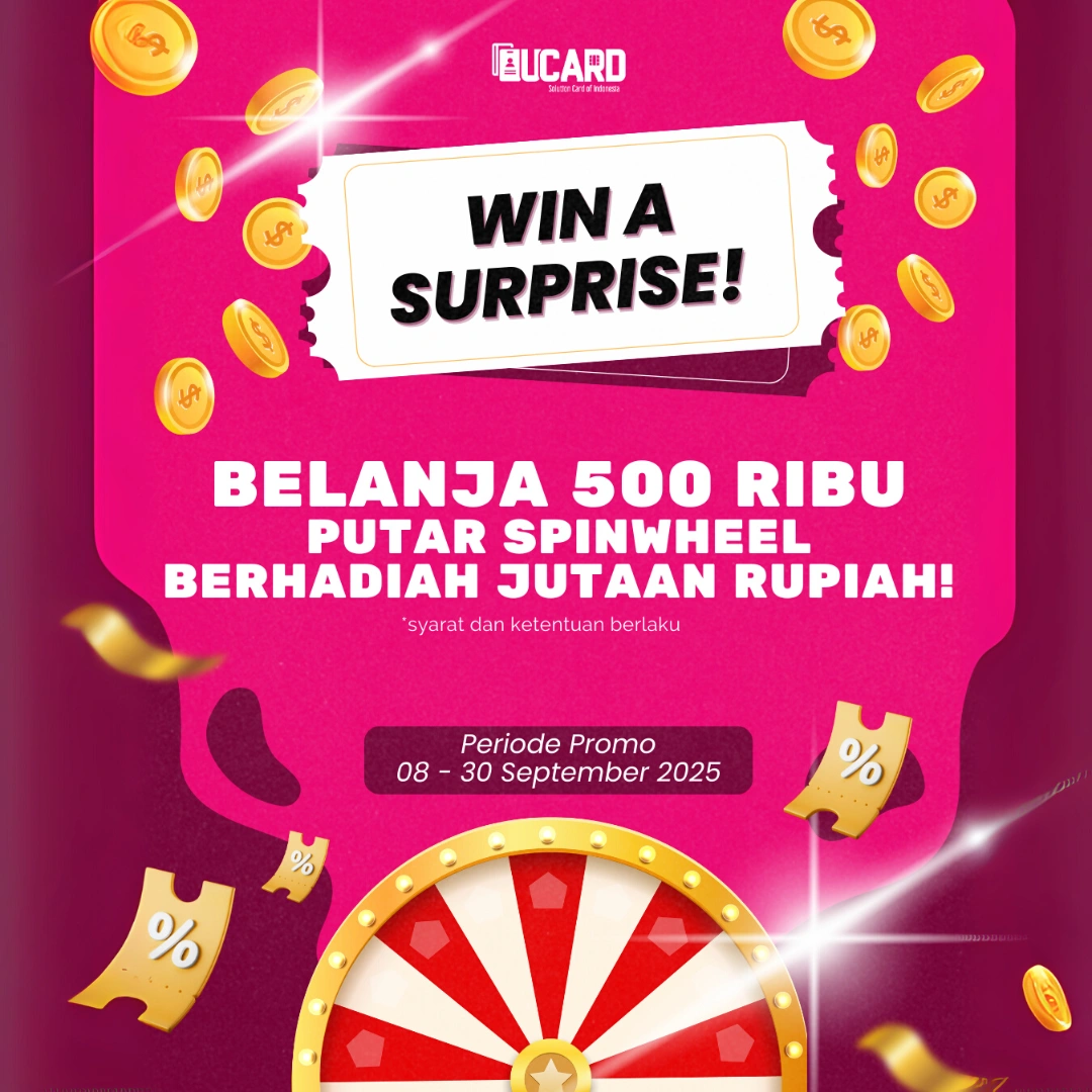 Belanja 500 Ribu, Putar Spinwheel Berhadiah Jutaan Rupiah di UCard!