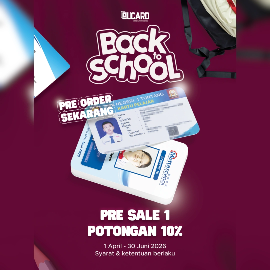 Promo Pre-Order UCard April: Diskon 10% Cetak Kartu Pelajar